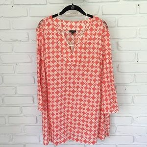 Talbots Woman Rosy/Coral Tunic